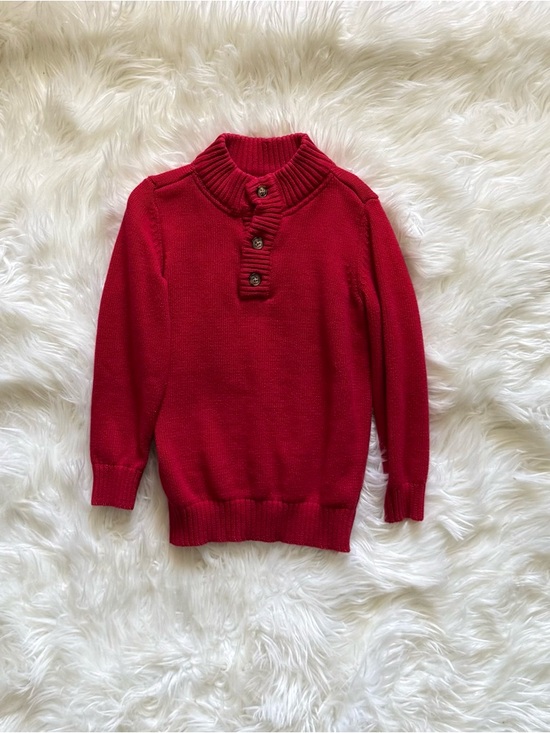 Cat & Jack Other - Cat & Jack Mock Neck Button Sweater